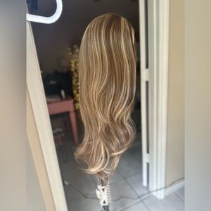 30 INCH Pre-Plucked Lace Front Highlight Loose Wave Synthetic Wig
